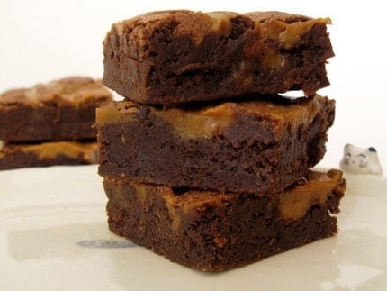 Espresso Brownie with Dulce de Leche