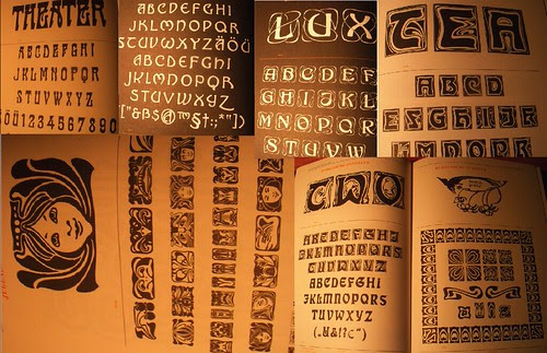 Art Nouveau Font. various art nouveau fonts I