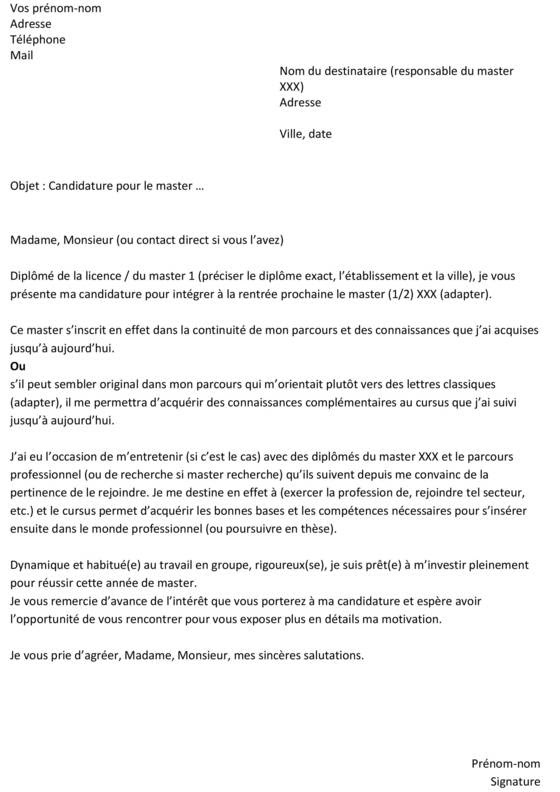Exemple Lettre De Motivation Parcoursup Aes - Modele ...