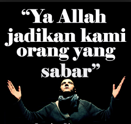Gambar DP BBM Sabar  Menghadapi Masalah dan Cobaan 