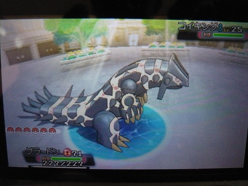 ポケモンｏｒａｓ 伝説のポケモン 色違い ゲンシグラードン カッコイイ