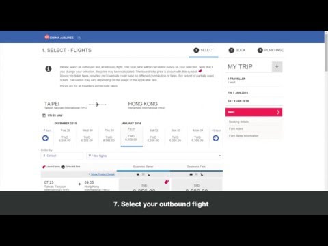 Video Air China Seat Selection