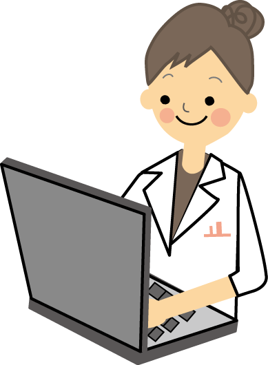 医療 白衣の女性イラスト 無料イラスト フリー素材