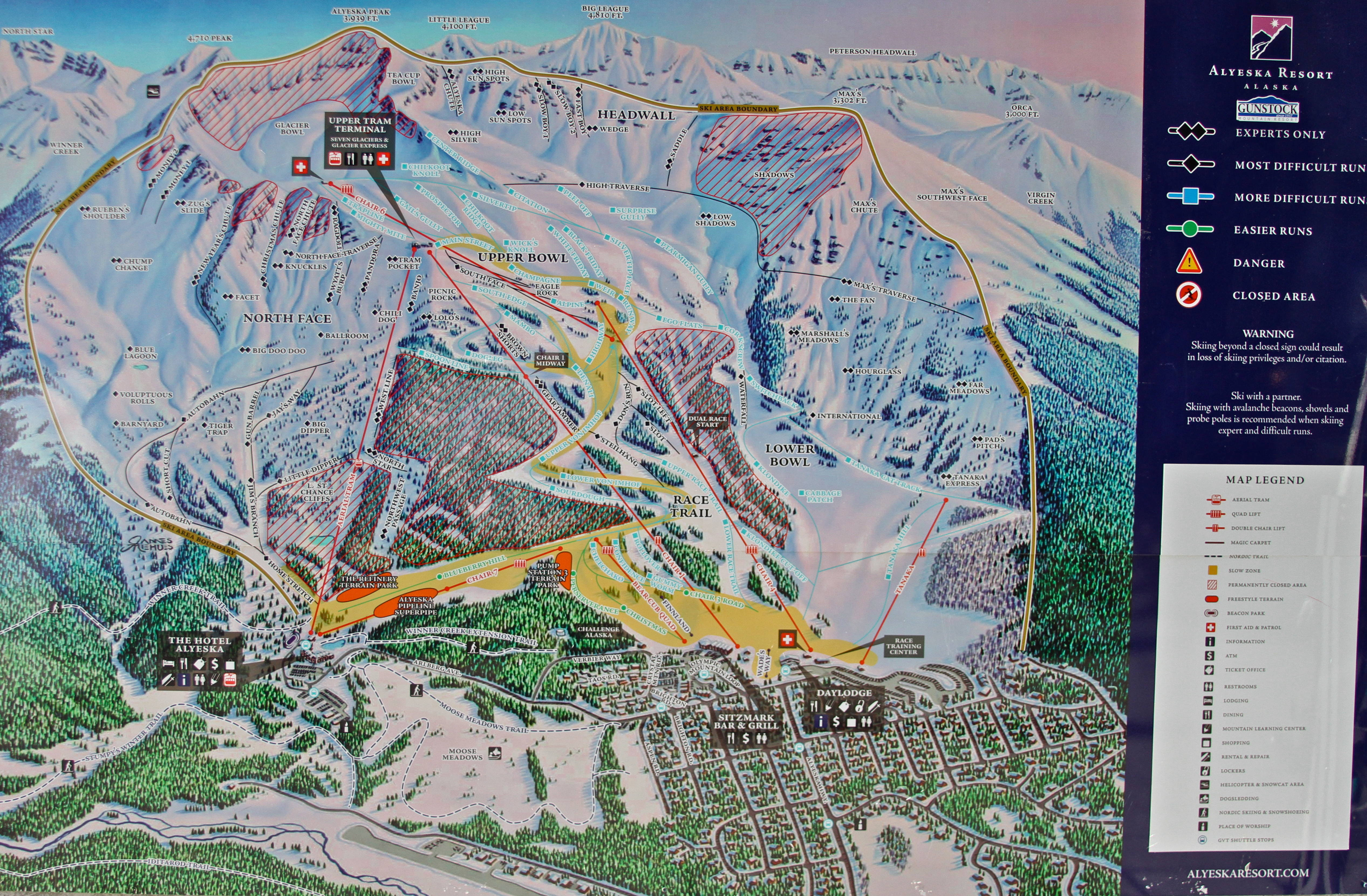Alyeska Ski Resort Map