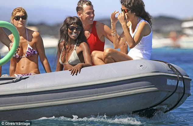Protection: Naomi was wearing lip sunblock