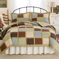 Mackenzine Blocks King Comforter Set