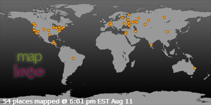 Locations of Site Visitors