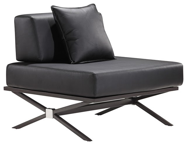 Zuo Modern Xert Modular Black Lounge Chair - contemporary - chairs ...