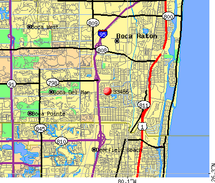 boca raton zip code map Boca Raton Zip Code Map World Map Atlas boca raton zip code map