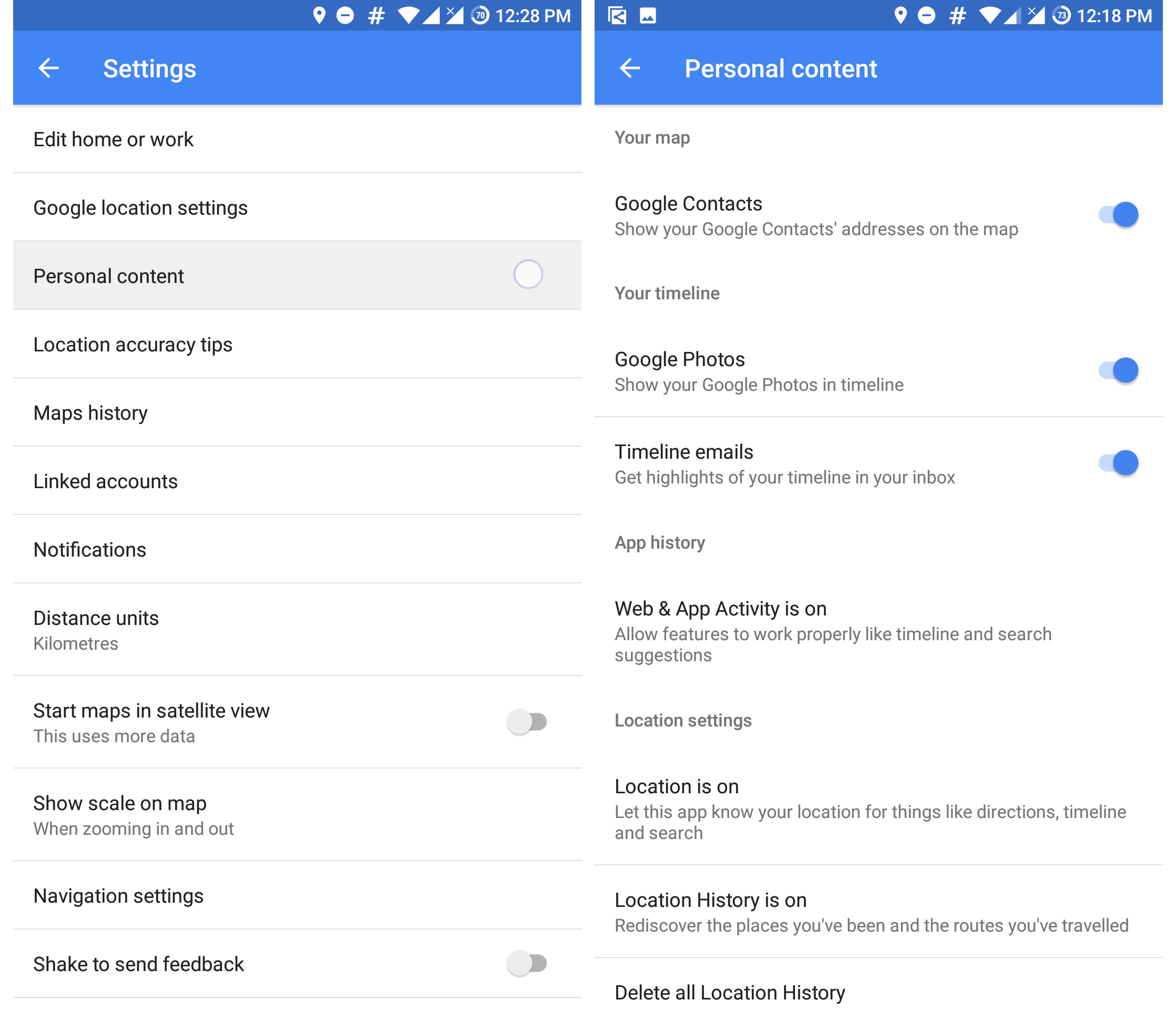 Manage your location