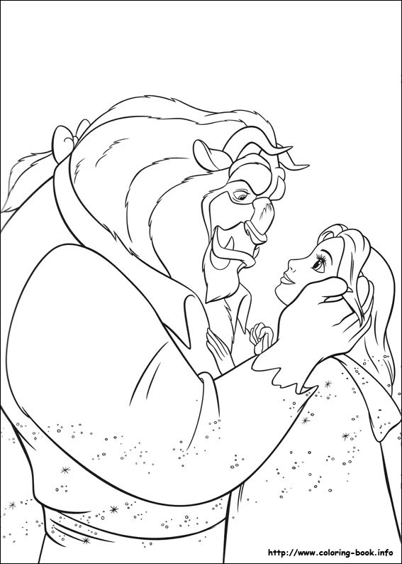 Beauty And The Beast Coloring Pages On Coloring Book Info