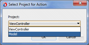 select project for services
