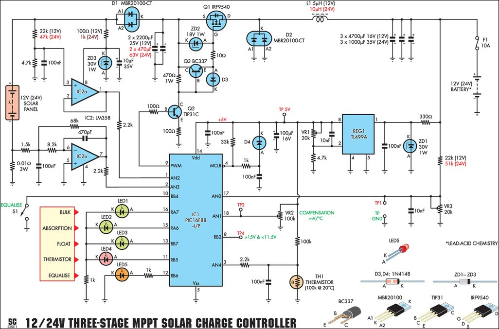  make: Learn Build a 12/24v 3-stage mppt solar charge controller
