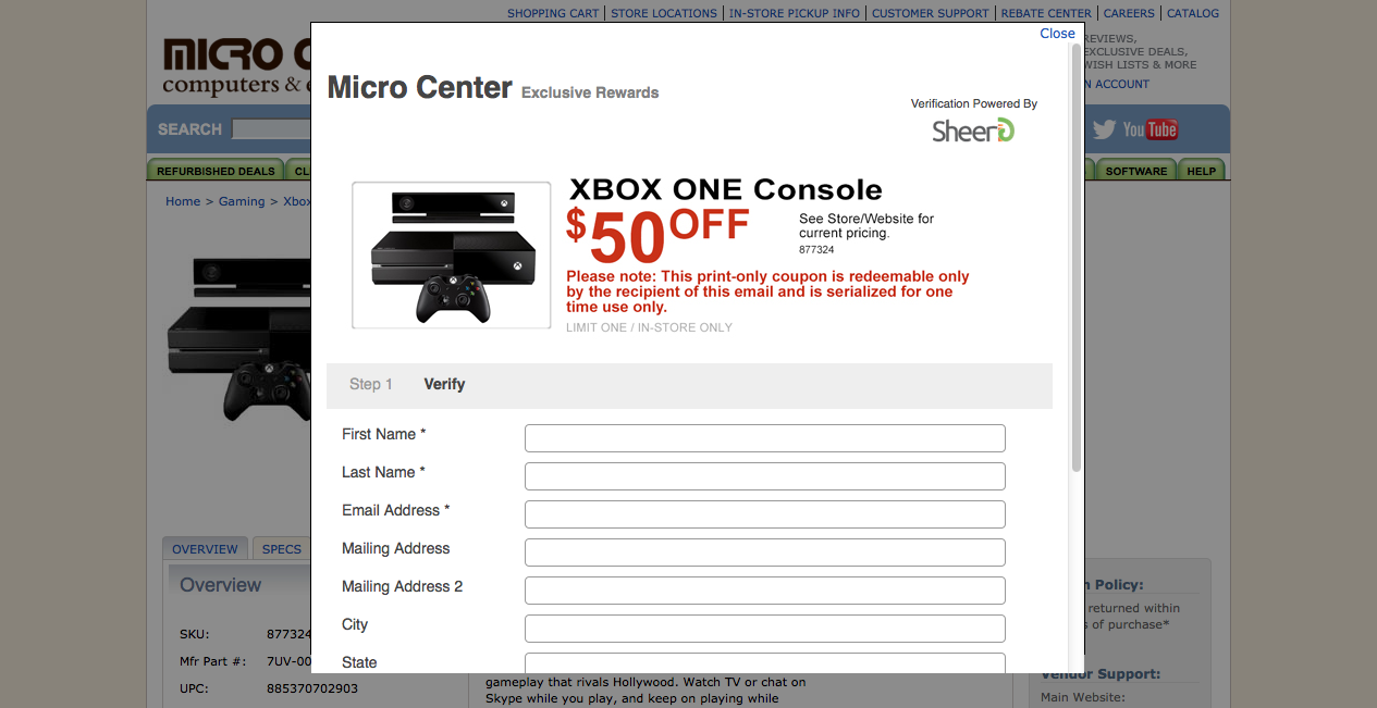MicroCenter: $449.99 Xbox One Console with $50 off coupon [Yonkers, NY ...