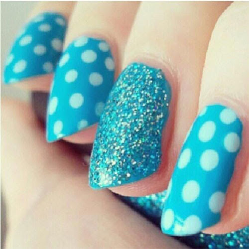 Cute Yet Simple Blue Nail Art Designs & Ideas 2013/ 2014 ...