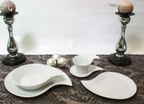 Best Review of DINNER SET BOLOGNA 8 PERSON 40PCS WHITEWARE CROCKERY - Tinas Collection - The different design