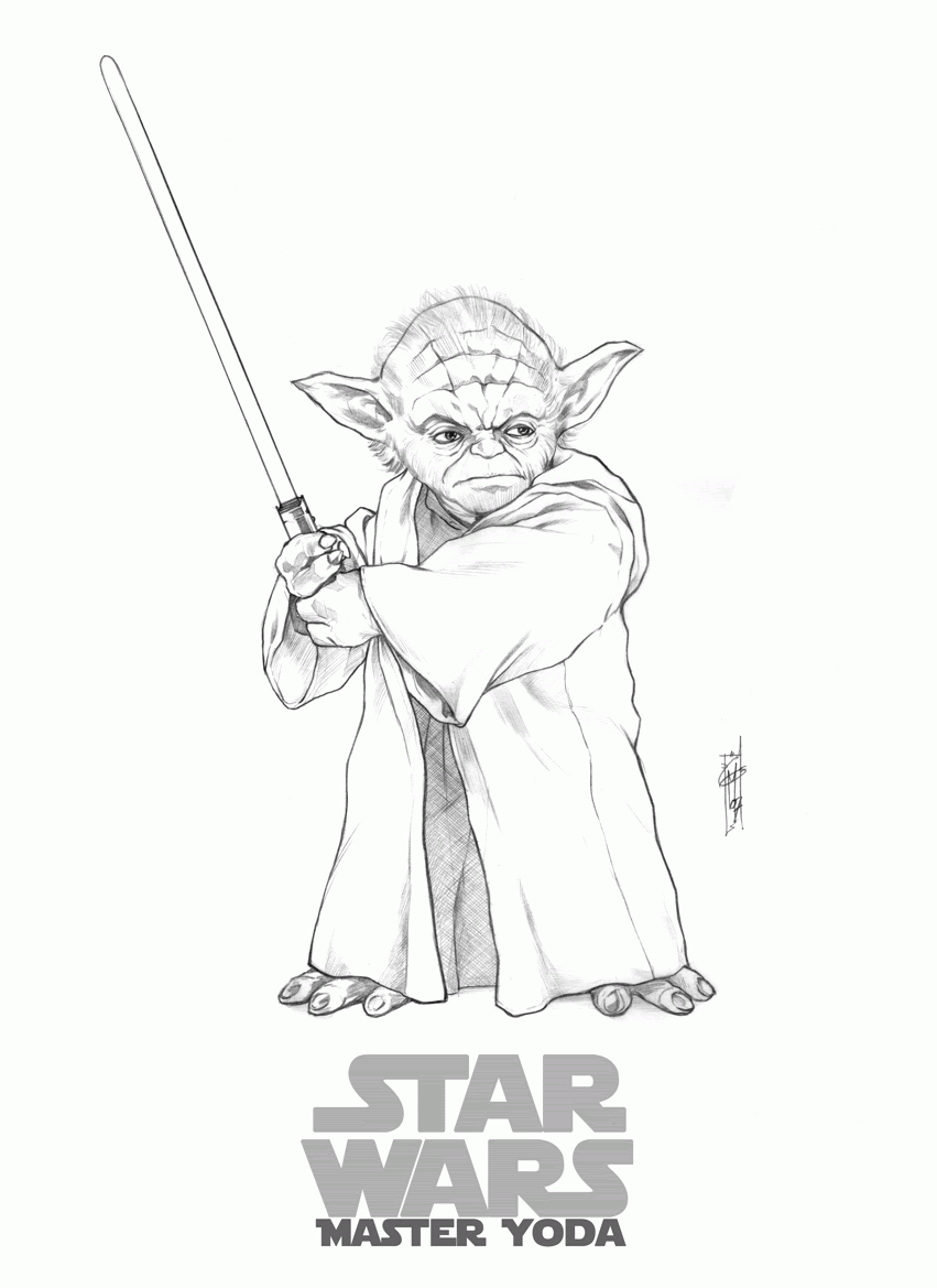 Download Yoda Printable Coloring Pages - Coloring Home