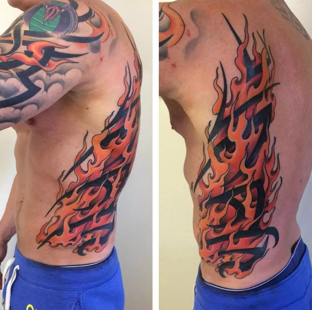 85+ Flame Tattoo Designs  Meanings  For Men and Women 2019