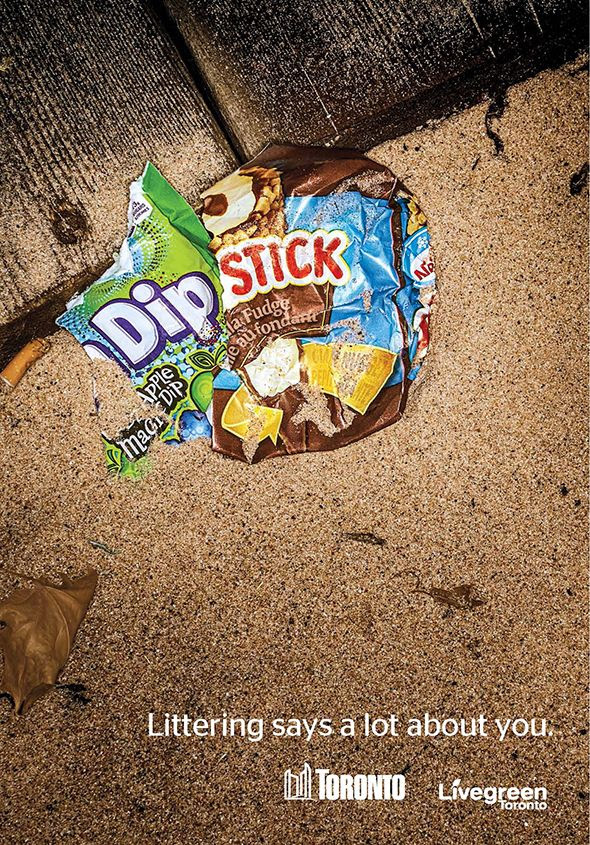 anti litter ad toronto