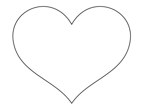 Webfree printable large heart shape templates. free printable heart template large printable templates