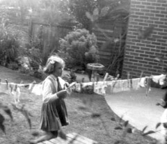 1951 Girl with washing