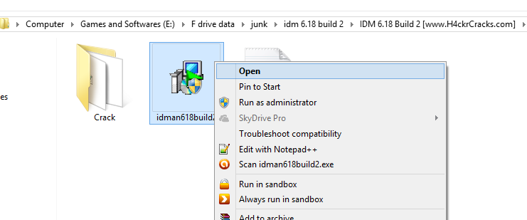 Install IDM