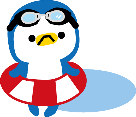 夏と冬のペンギンのイラスト 無料イラスト