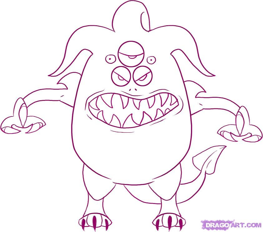 images Scary Monsters Drawings For Kids getdrawings com