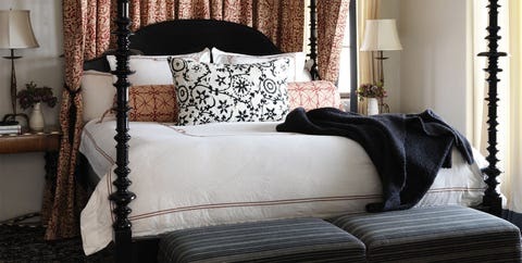 Bedrooms With Black And White Bedding