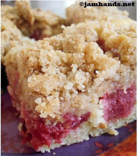 rhubarb coffee cake recipe favesouthernrecipescom