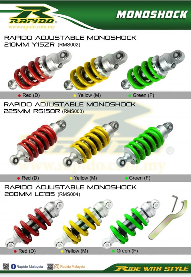 Adjustable Monoshock Yamaha Y15zr Rapido