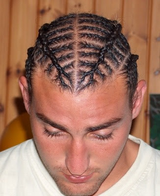 Long Cornrow Hairstyle for Men