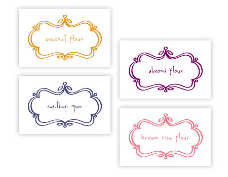 Free Printable Gluten Free Ingredient Labels + Blank Labels