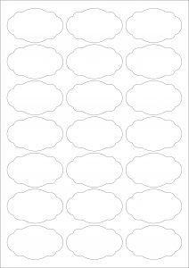 MR169 – 63.5 x 38.1mm – A4 Sheet – 21 Scallop Oval – MR-LABEL