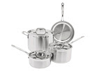 Cuisinart - MultiClad Pro Triple Ply 7-Piece Cookware Set (Brushed Stainless) - Home