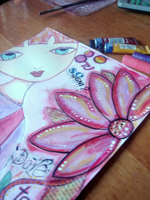 dolly 1 mixed media 3