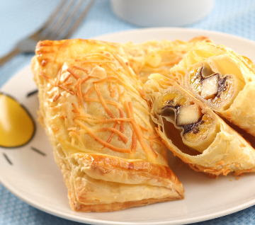 Resep Kue: Pastry Pisang Keju Cokelat
