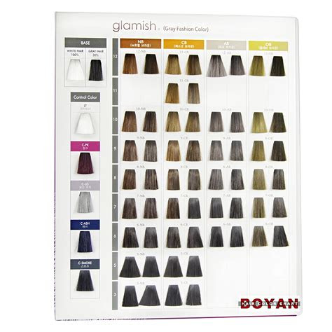  multiple color with blending synthetic hair shade book for display