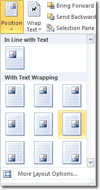 Position An Image In Microsoft Word