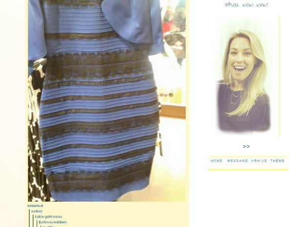 Postagem no Tumblr que iniciou a discussão sobre a cor do vestido (Foto: Reprodução/Tumblr)