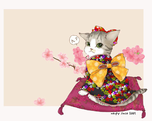 猫絵描きneupyの花のイラストと 銀魂 ヘタレらく描き ﾗｽﾄﾆｬﾝｽﾞｽﾀﾝﾃﾞｨﾝｸﾞ