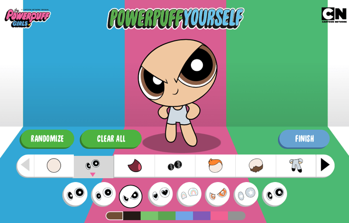 パワーパフガールズ風のアバターが作れる Powerpuff Yourself Ipod Love