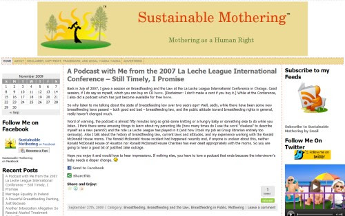 Sustainable Mothering