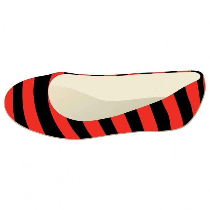 lillybee - red and black flats | Shoes | Pinterest
