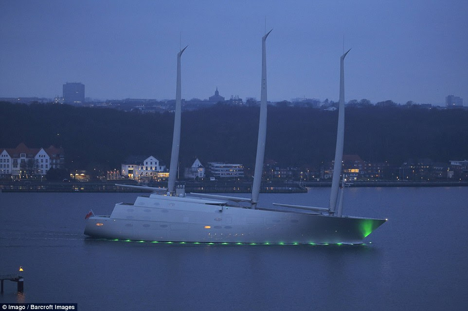 Russian billionaire's mammoth £360m 'Sailing Yacht A 