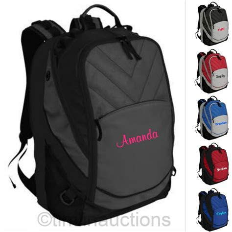 personalized monogrammed school backpack book bag