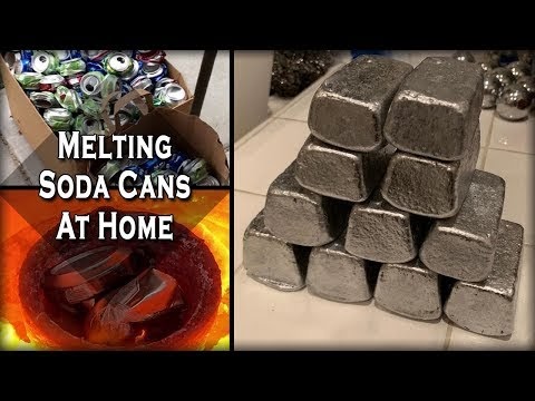 Watch  Melting Aluminum Cans At Home - Easy DIY Recycling Process 