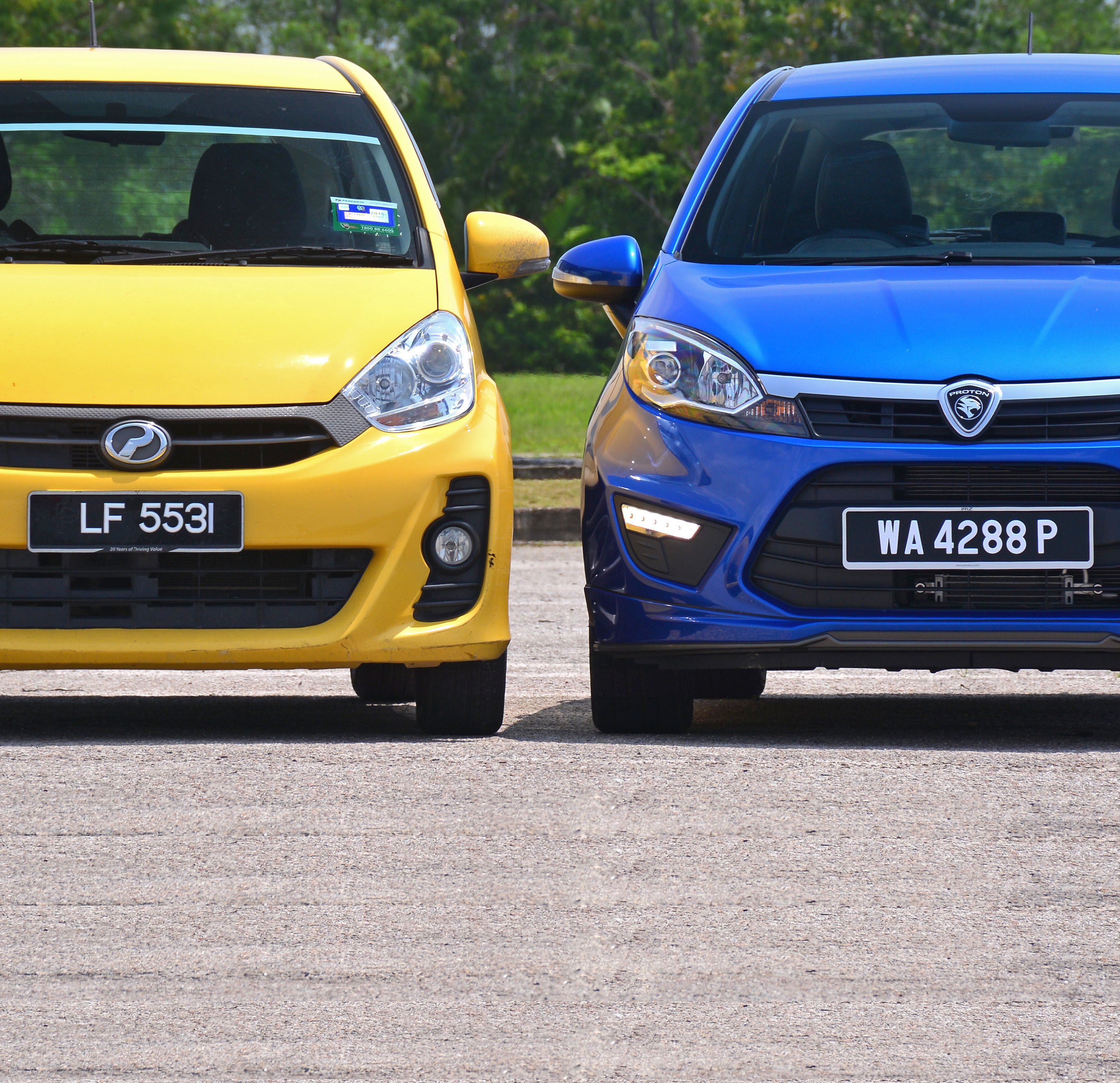 Proton Iriz vs Perodua Myvi - compared inside and out