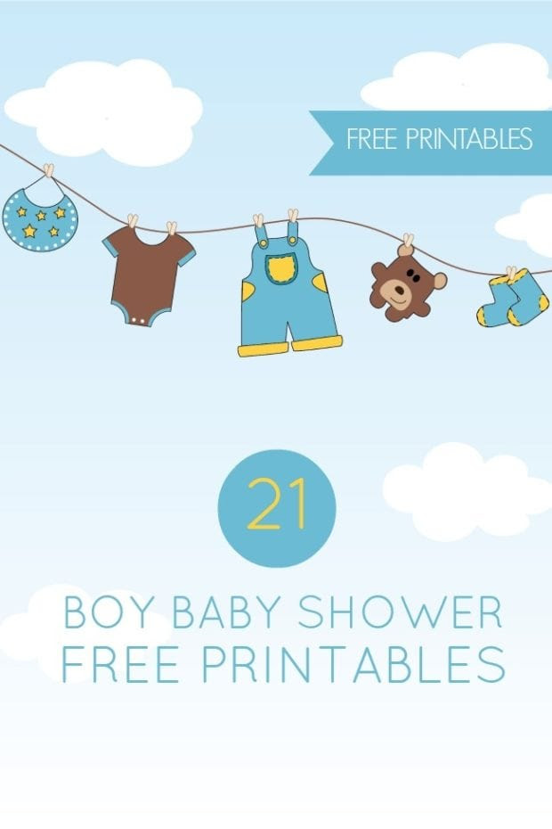 21 Free Boy Baby Shower Printables | Spaceships and Laser ...