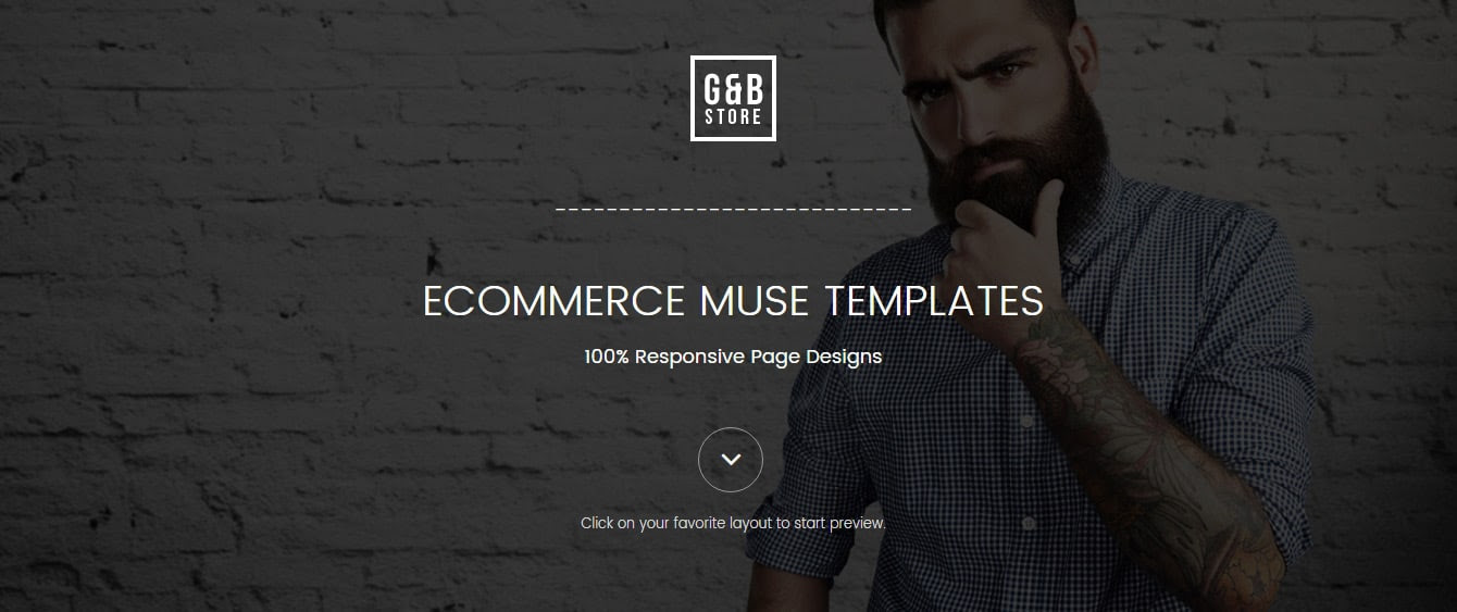 GB E-Commerce Muse Templates